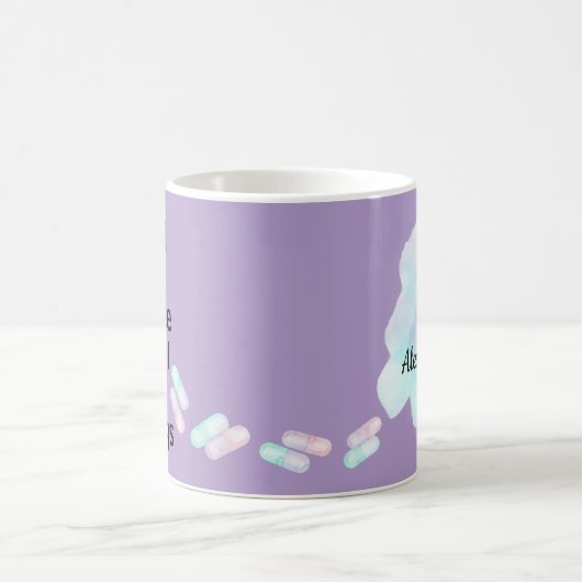 Apotheker Tech Ik heb koffie Ik vul dingen Mok (Center)