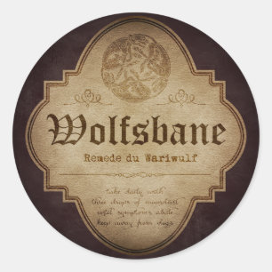 apotheker van Wolfsbane Ronde Sticker