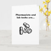 Apothekers en Lab Techs Kaart (Gele Bloem)