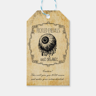 Apothekers Ingemaakte Oogbollen Vintage Halloween Cadeaulabel