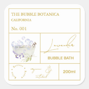 Apothekers Lavendel Bubbelbad Label