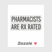 Apothekers zijn RX beoordeeld Sticker (Vel)