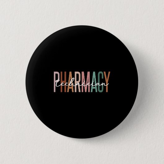 Apothekersassistent Gecertificeerd Apothekersassis Ronde Button 5,7 Cm (Voorkant)