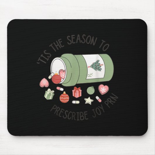 Apothekersassistent Kerst Apotheek Afstuderen Muismat (Voorkant)