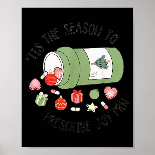 Apothekersassistent Kerst Apotheek Afstuderen Poster (Voorkant)