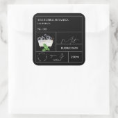 Apothekersmunt bubbelbad label (Tas)