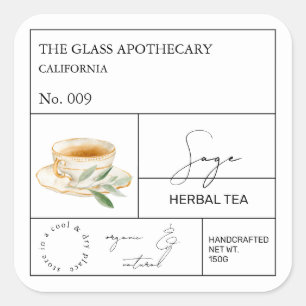Apothekerssalie Kruidenthee Label