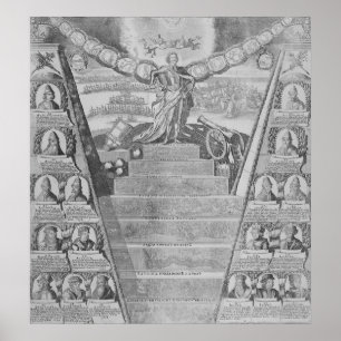 Apotheose van Peter de Grote Poster