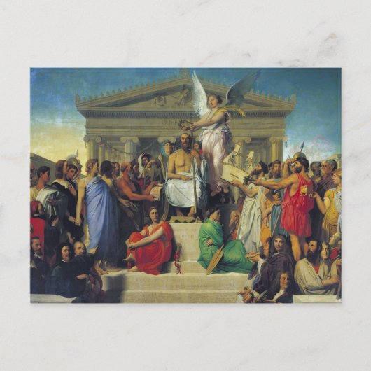 Apotheosis of Homer, 1827 Briefkaart (Voorkant)