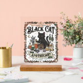 Apothicaire Chat Noir Chat Sorcière Mystique Apoth (Mariage)
