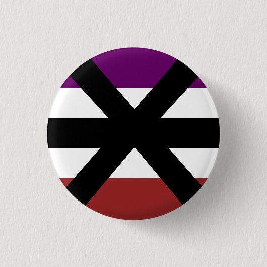 Apothisexual Pride Flag Badge Ronde Button 3,2 Cm (Voorkant)