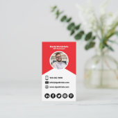 App Developer - Red Visitekaartje (Staand voorkant)