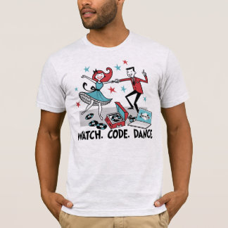 App-o-mat: Horloge. Code. Dans. T-shirt