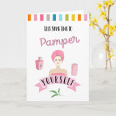 app pamper vous-même carte pour ami 30e (Fleur jaune)