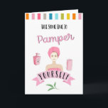 app pamper vous-même carte pour ami 30e<br><div class="desc">Conçu par The Arty Apples Limited</div>