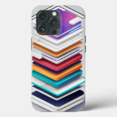 "App Stack: iPhone Case met Mobile App Art" (Achterkant)