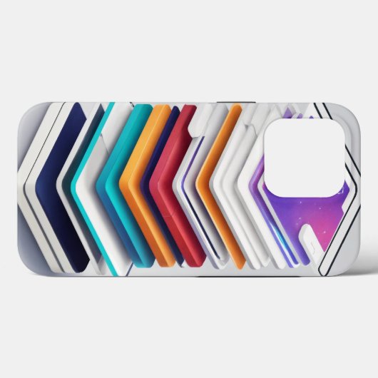 "App Stack: iPhone Case met Mobile App Art" (Achterkant (horizontaal))