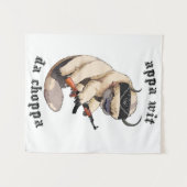 Appa met Choppa-boomstammen Wandkleed (Voorkant (horizontaal))