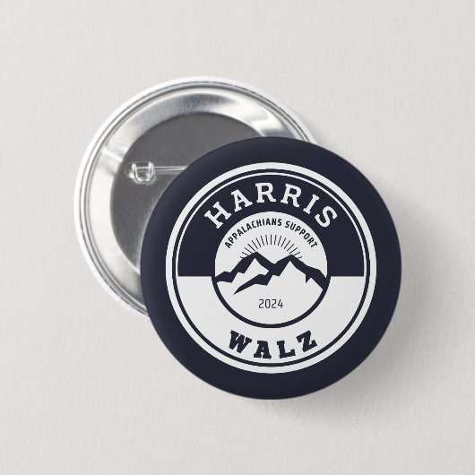 Appalachen ondersteunen Harris/Walz-knop Ronde Button 5,7 Cm (Voorkant /achterkant)