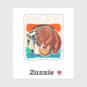 Appalachia Banjo Player Bluegrass Musici Sticker (Vel)