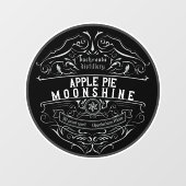 Appalachia Moonshine Label Venster Cling Raamsticker (Vel)