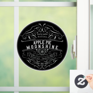 Appalachia Moonshine Label Venster Cling Raamsticker