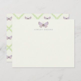 Appalachian Blue Butterfly Flat Note Card Notitiekaartje