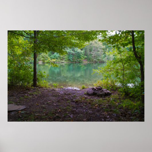 Appalachian Mountain Lake Scene Poster (Voorkant)