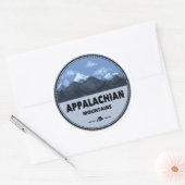 Appalachian Mountains Camping Ronde Sticker (Envelop)