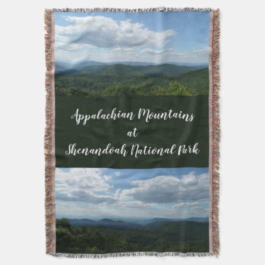Appalachian Mountains I Shenandoah Deken (Voorkant Verticaal)