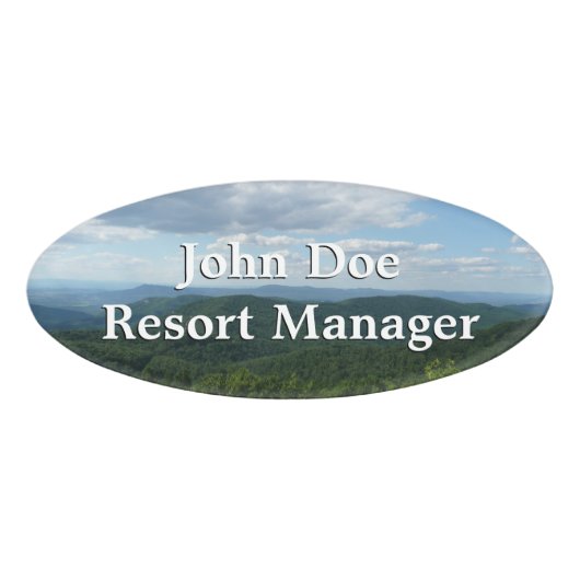 Appalachian Mountains I Shenandoah Naambadge (Voorkant)