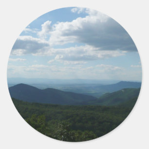 Appalachian Mountains II Shenandoah Ronde Sticker
