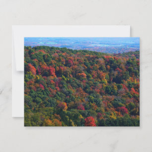 Appalachian Mountains in de herfst Kaart