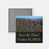 Appalachian Mountains in Herfst Save the Date Magneet (Voorkant / Achterkant)