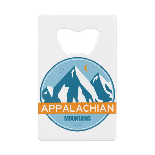 Appalachian Mountains Kredietkaart Flessenopener (Voorkant)