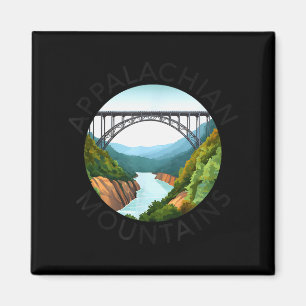 Appalachian Mountains New River Gorge Bridge West Magneet
