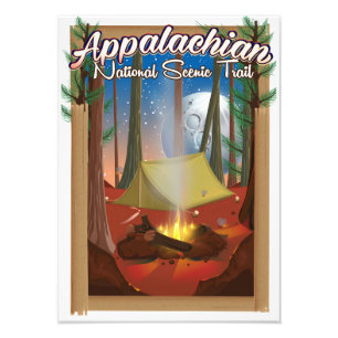 Appalachian National Schilderachtig Trail Foto Afdruk