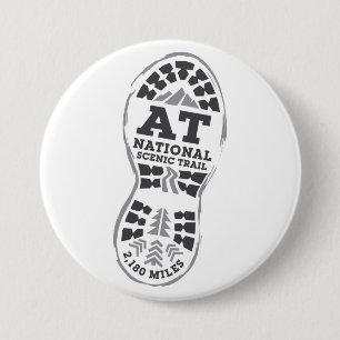 Appalachian National Schilderachtig Trail Ronde Button 7,6 Cm