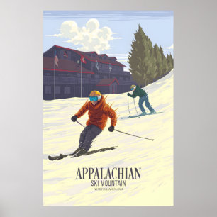 Appalachian Ski Mountain North Carolina USA Skigeb Poster