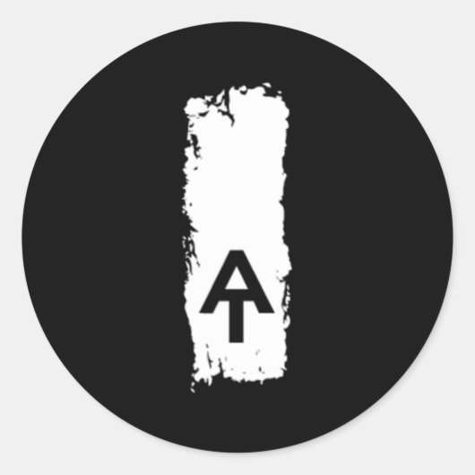 Appalachian trail blaze pocket patch ronde sticker (Voorkant)
