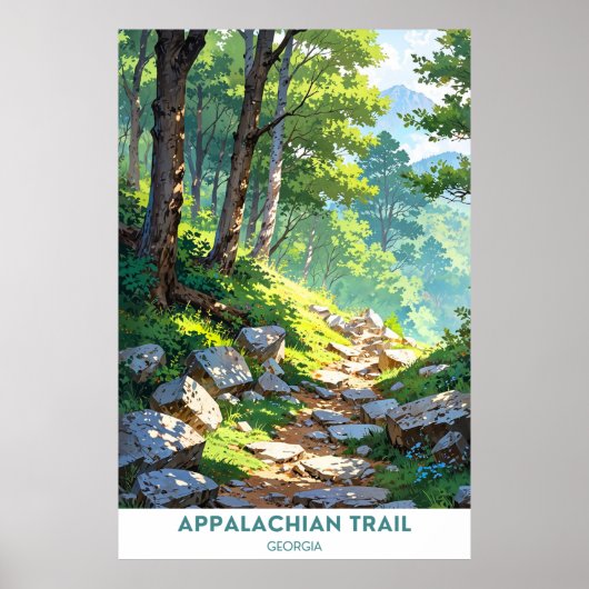 Appalachian Trail, Georgia, Verenigde Staten Poster (Voorkant)