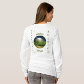 Appalachian Trail Hiker Wit T-shirt (Achterkant volledig)