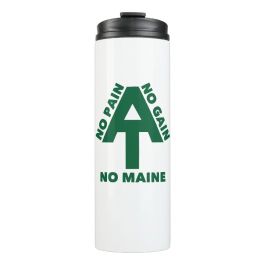 Appalachian Trail No Pain No Gain No Maine Thermosbeker (Voorkant)