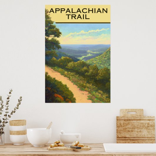 Appalachian Trail Overlook Poster (Cuisine)