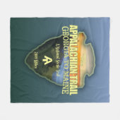 Appalachian Trail (pijlpunt) Fleece Deken (Voorkant (Horizontaal))