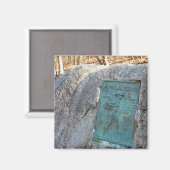 Appalachian Trail Plaque Unicoi Gap GA Magnet Magneet (Voorkant / Achterkant)