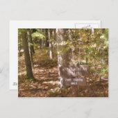 appalachian trail sign pennsylvania fall briefkaart (Voorkant / Achterkant)