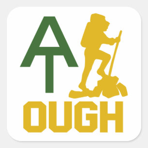 Appalachian Trail Tough Vierkante Sticker
