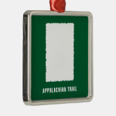 Appalachian Trail White Blaze Metalen Ornament (Rechts)