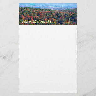 Appalachische bergen in Herfst Briefpapier